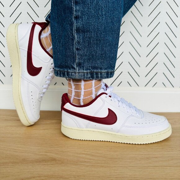 Nike Court Vision Lo NN Next Nature Women Shoes 6 Retro White Sneaker DH3158-106 - Picture 2 of 14